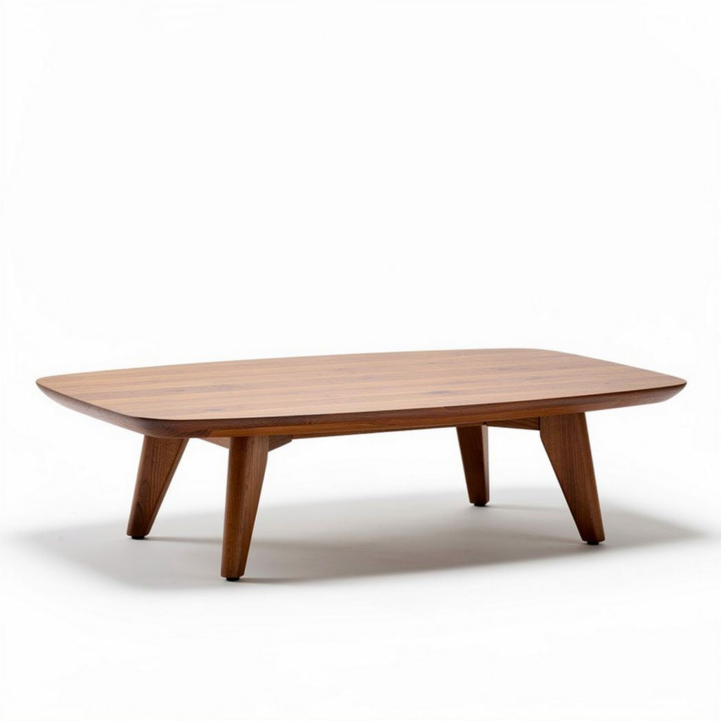 Table basse en bois de noyer dimension 120 x 80 x 40cm design moderne