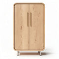 armoire en bois clair avec finitions dorées dimensions 80 x 40 x 120cm